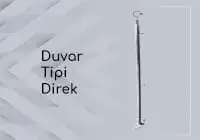 duvar bayrak direği teleskopik duvar tipi
