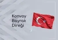 konvoy araçlar için bayrak direği