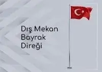 paslanmaz krom 304 bayrak direği dış mekan