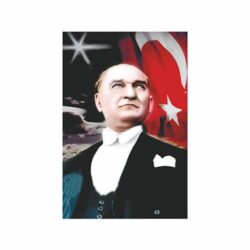 Atatürk Posteri No 9, dispers boyalar dayanıklı ve estetik bir seçenek sunar. Atatürk posteri, uzun süre dayanır ve ölçü seçenekleri vardır.