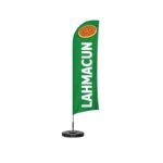 lahmacun işletmeleri için reklam amaçlı yelken bayrak