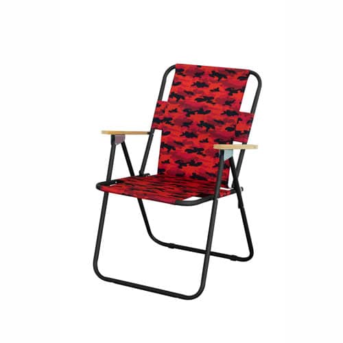 Katlanibilir Sandalye Ahşap Kollu Asbayrak