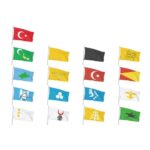 17 Türk Devletleri Gönder Bayrağı Seti - Görsel 2