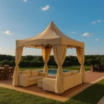bahçe çadırı portatif katlanır gazebo bahçe çadırı aura 30 mm