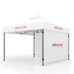 Gazebo çadır 3x3, dayanıklı demir iskelet ve su iticili 670D kumaş ile iki duvarlı pratik bir açık hava çadırıdır.