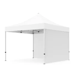Gazebo çadır 3x3, dayanıklı demir iskelet ve su iticili 670D kumaş ile iki duvarlı pratik bir açık hava çadırıdır.