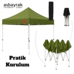 pratik kurulumlu kolay açılır kapanır gazebo çadır katlanır çadır