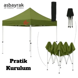 pratik kurulumlu kolay açılır kapanır gazebo çadır katlanır çadır