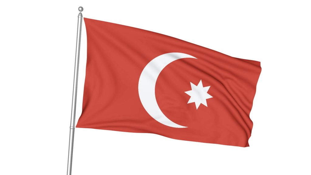 Osmanlı bayrağı kumaş cinsi raşel, kenarlar dikişlidir ve ambalajında gelir. Yatay kullanıma uygundur, dikey olmasını isterseniz sipariş notlarına yazınız.