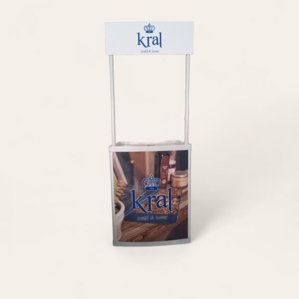 tanıtım standı baskısı kare ve oval seçeneklerle tattırma standları.