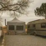 karavan yanı çadır