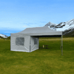 Gazebo Kamp Çadırı 3x6 m. Verandalı (Gümüş Gri) | Campera
