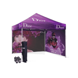 Gazebo Çadır 3x3 m. (2 Tam Duvar Baskılı)