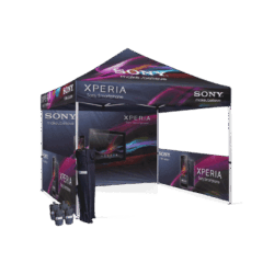 Gazebo Çadır 3x3 m. (2 Yarım Duvar 1 Tam Baskılı)