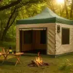 Karavan Çadırı 3x3 m. (Yeşil - Krem) | Vanlife - Görsel 2