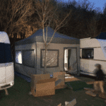 Karavan Kış Bahçesi 3x4,5 m. (Koyu Gri - Açık Gri)