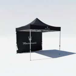 Logo baskılı profesyonel katlanır gazebo çadırı; outdoor etkinliklerde, fuar ve festival alanlarında kullanılan, dayanıklı taşıyıcı gövdeye sahip, marka baskılı gölgelik çadır modelidir.