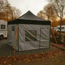 Karavan Kış Bahçesi 3×4,5 m. (Siyah – Gri)