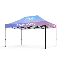 Baskılı Gazebo Çadır 3x4.5 (Siyah 40 mm İskelet)