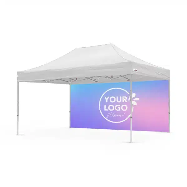 Baskılı Gazebo Çadır 3x4.5 (Siyah İskelet) - Görsel 2