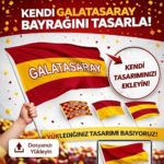 Sopalı Galatasaray Bayrağı