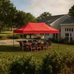 Gazebo Bahçe Çadırı 3x6 m. (Kırmızı)