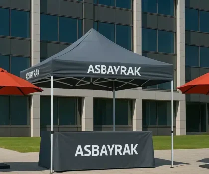 kurumsal pazarlama için marka ve firmalara özel bayrak gazebo şemsiye ürünleri