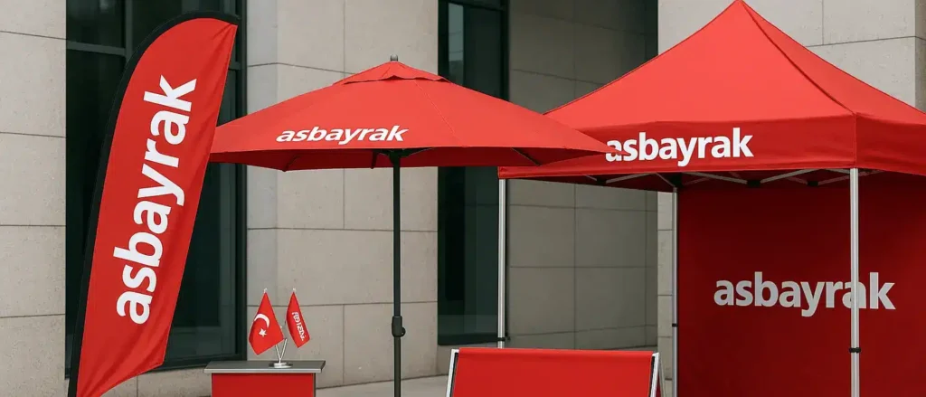 düzenlediğiniz sportif sürüş etkinliklerinde veya pist günlerinde markanızı en iyi şekilde temsil edecek bayrak, şemsiye ve tanıtım çadırı stantları sağlıyoruz.