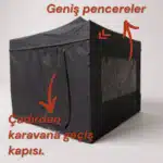 Vanlife Karavan Çadırı 3x3 m. (Premium Donanım) - Görsel 4