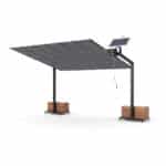 Asbayrak Flex Pergola 300x360 cm – Yatay açılır kapanır teras pergolası, alüminyum gövde ve UV dayanımlı kumaş ile geniş gölgelendirme sağlar.