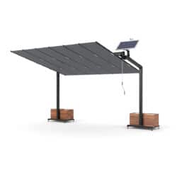 Asbayrak Flex Pergola 300x360 cm – Yatay açılır kapanır teras pergolası, alüminyum gövde ve UV dayanımlı kumaş ile geniş gölgelendirme sağlar.
