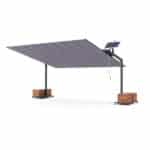 Asbayrak Flex Pergola 400×480 cm, 19,2 m² alanı yatay açılır sistemle gölgelendirir. Solar veya motorlu seçenekleriyle geniş dış mekânlarda uzun ömürlü kullanım sunar.