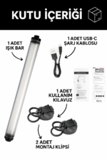 Q7S Gazebo Çadır & Şemsiye  Led Aydınlatma – USB Power - Görsel 5