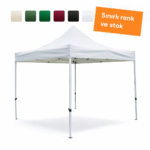 EKO Gazebo Çadır 3×3 m – Katlanır Etkinlik, Pazar ve Fuar Çadırı