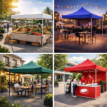 EKO Gazebo Çadır 3×3 m – Katlanır Etkinlik, Pazar ve Fuar Çadırı - Görsel 2