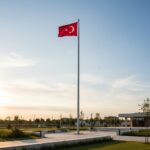 20 metre galvaniz bayrak direği manuel sistem 20 metre motorlu galvaniz bayrak direği iç mekanizma